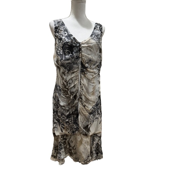 NWT Bleu D'Azur decorative shift dress.  Size 10 - Picture 1 of 10